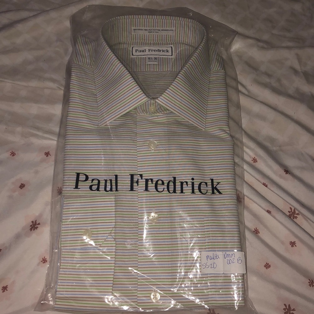 Brand new striped dress shirt for men
